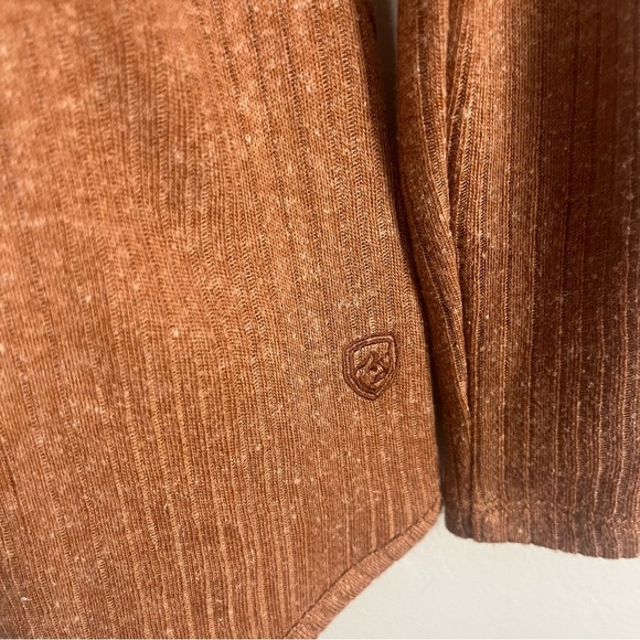 Kuhl outdoors tan brown linen blend long sleeve top size small - Picture 8 of 8